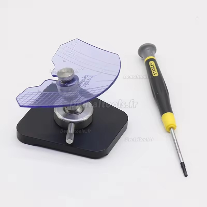 Support occlusal dentaire universel avec plaque guide pour articulateur